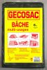 Bâche bicolore 2x3m 140/150gr polypropylène tissé enduit polyéthylène