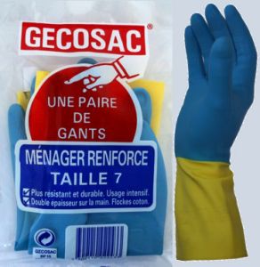 Paire de gants ménagers renforcés T7 Usage intentif