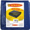 Bâche tissée bicolore (bleu/vert) 3 x 4 m - 80Grs/m²