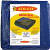 Bâche tissée bicolore (bleu/vert) 4 x 5 m - 80Grs/m²